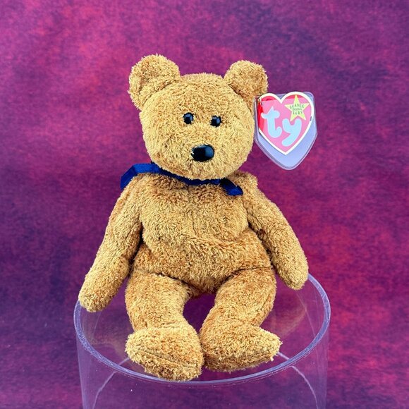 Ty Other - TY BEANIE BABY FUZZ THE BEAR ORIGINAL RETIRED RARE DATE ERROR